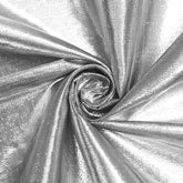 Highlight Value Event Décor—Lamé Tissue Material—Silver  Black Color—High-Quality—Multi-Purpose—Sold by The Yard—Nationwide Shipping